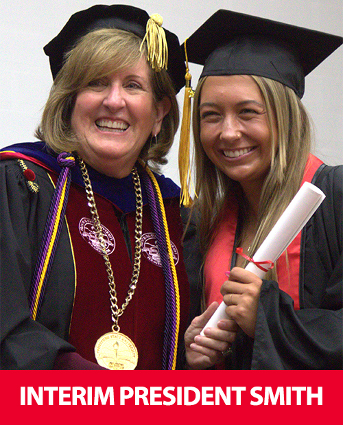 Dr. Smith at graduation